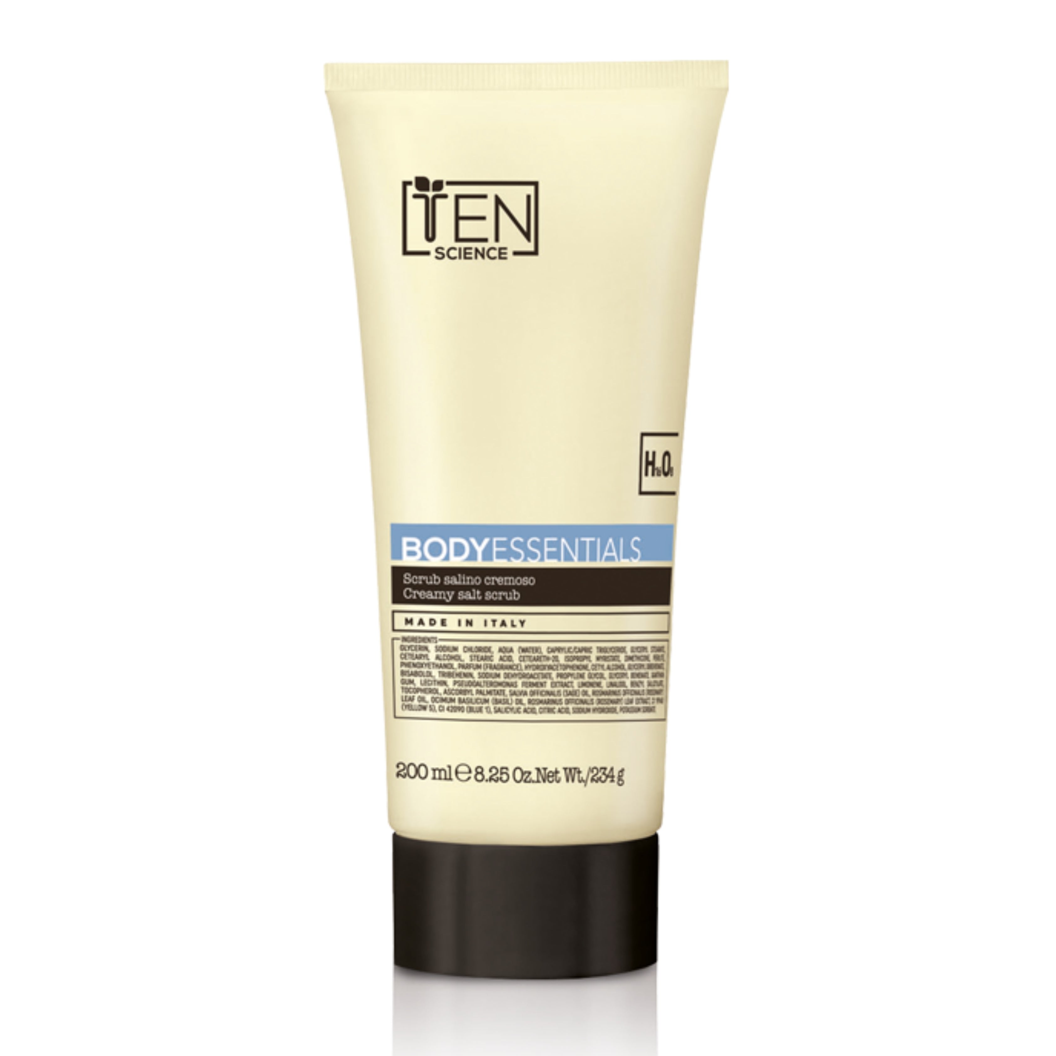 TEN SCIENCE BODY ESSENTIALS CREAMY SALT SCRUB 200ML