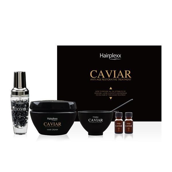 مجموعة علاج الشعر الفاخرة بالكافيار من Hairplexx
