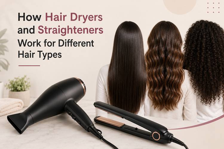 How Hair Dryers and Straighteners Work for Different Hair Types