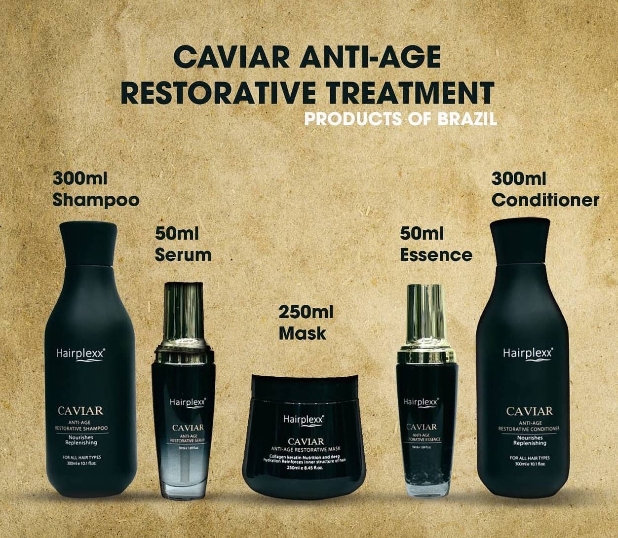 CAVIAR ANTI-AGE RESTORATIVE KIT 5IN1 FOR DAMAGED & DRY HAIR